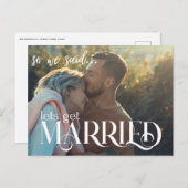 moderne, minimale rustige foto Sla de datumkaart o Aankondigingskaart (Voorkant / Achterkant)