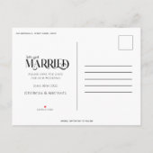 moderne, minimale rustige foto Sla de datumkaart o Aankondigingskaart (Achterkant)