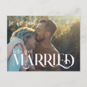 moderne, minimale rustige foto Sla de datumkaart o Aankondigingskaart (Voorkant)