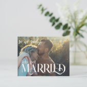 moderne, minimale rustige foto Sla de datumkaart o Aankondigingskaart (Staand voorkant)