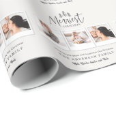 moderne minimale rustige multi-foto cadeaupapier (Rol Hoek)