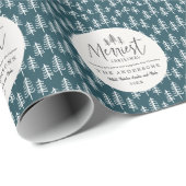 moderne minimale rustige multi-foto cadeaupapier (Rol Hoek)