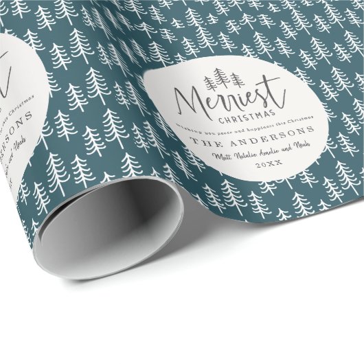 moderne minimale rustige multi-foto cadeaupapier (Rol Hoek)