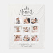 moderne minimale rustige multi-foto fleece deken (Voorkant)