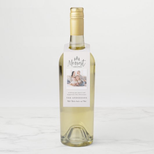 moderne minimale rustige multi-foto flessenhanger (Op fles)