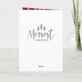 moderne minimale rustige multi-foto kaart (Achterkant)