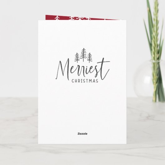 moderne minimale rustige multi-foto kaart (Achterkant)