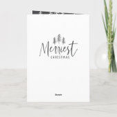 moderne minimale rustige multi-foto kaart (Achterkant)