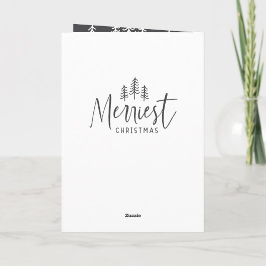 moderne minimale rustige multi-foto kaart (Achterkant)