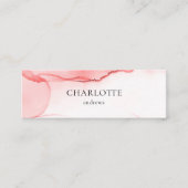 Moderne, minimale Salon-Visitenkarte, Aquarell    Mini Visitekaartje (Voorkant)