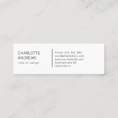 Moderne, minimale Salon-Visitenkarte, Aquarell    Mini Visitekaartje (Achterkant)