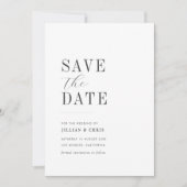 moderne minimale save the date kaart (Voorkant)