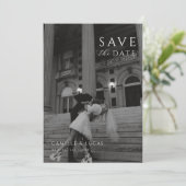 Moderne minimale Save the Date-uitnodiging Kaart (Staand voorkant)