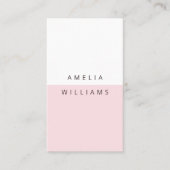 Moderne minimale schelproze Visitekaartje (Voorkant)