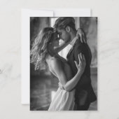 Moderne minimale scriptfoto Sla de datum op (Achterkant)