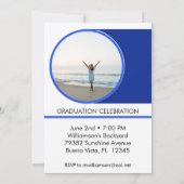 Moderne minimale scriptgradatie-partijfoto kaart (Achterkant)