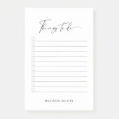 Moderne Minimale scriptkalligrafie om een lijst te Post-it® Notes (Voorkant)