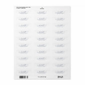 Moderne Minimale scriptkalligrafie voor achternaam Etiket (Full Sheet)