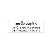 Moderne Minimale scriptnaam Terugkeeradres stempel (Design)