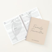 Moderne, minimale scripts voor Blush Cooking Recip Notitieboek (Binnen)
