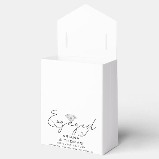 Moderne minimale scriptservice bedankdoosjes (Geopend)