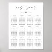 Moderne Minimale scriptvolgorde Poster (Voorkant)