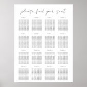 Moderne Minimale scriptvolgorde Poster (Voorkant)