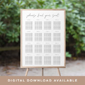 Moderne Minimale scriptvolgorde Poster