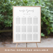 Moderne Minimale scriptvolgorde Poster