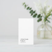 Moderne, minimale Sjabloon elegant Professional Visitekaartje (Staand voorkant)