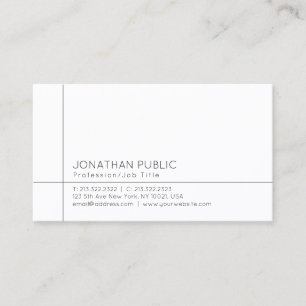 Moderne, minimale Sjabloon elegant Professional Visitekaartje