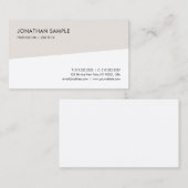 Moderne, minimale Sjabloon Professional Elegant Visitekaartje (Voorkant / Achterkant)