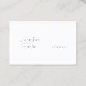 Moderne, minimale Sjabloon Professional Elegant Visitekaartje (Voorkant)