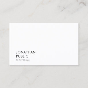 Moderne, minimale Sjabloon Professional Elegant Visitekaartje