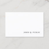 Moderne, minimale Sjabloon Professional Elegant Visitekaartje (Voorkant)