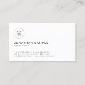 Moderne minimale Sjabloon professioneel aangepast Visitekaartje (Achterkant)