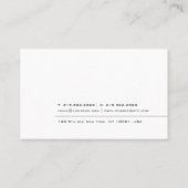 Moderne, minimale Sjabloon Visitekaartje (Achterkant)