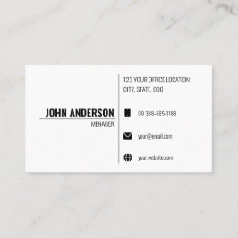 Moderne minimale Sjabloon Visitekaartjes