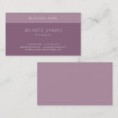 Moderne minimale  Sjabloon voor design bovenaan Visitekaartje (Voorkant / Achterkant)