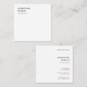 Moderne, minimale Sjabloon voor design elegant Tre Vierkante Visitekaartje (Voorkant / Achterkant)