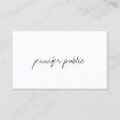 Moderne, minimale Sjabloon voor Elegant handscript Visitekaartje (Voorkant)