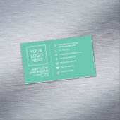 Moderne minimale sociale media-Logo Magnetisch Visitekaartje (Voorbeeld)