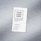 Moderne, minimale sociale media magnetisch visitekaartje (Voorbeeld)