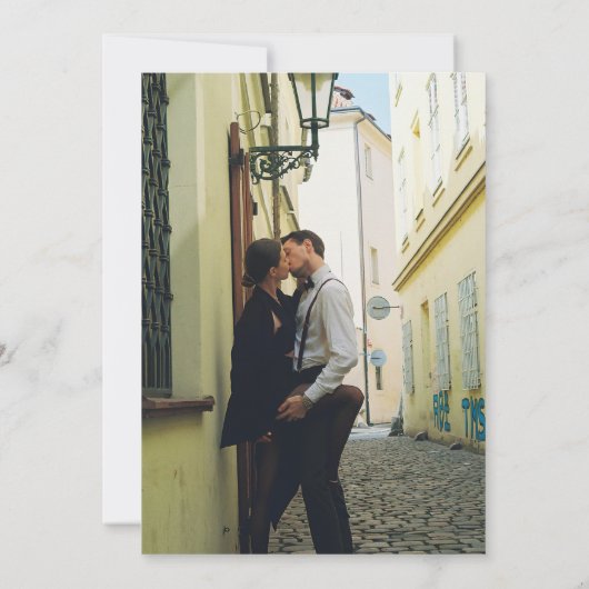 Moderne Minimale sparen de Uitnodiging van de Datu (Achterkant)