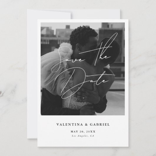 Moderne Minimale sparen de Uitnodiging van de Datu (Voorkant)