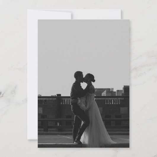 Moderne Minimale sparen de Uitnodiging van de Datu (Achterkant)