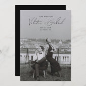 Moderne Minimale sparen de Uitnodiging van de Datu (Voorkant / Achterkant)