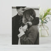 Moderne Minimale sparen de Uitnodiging van de Datu (Staand voorkant)