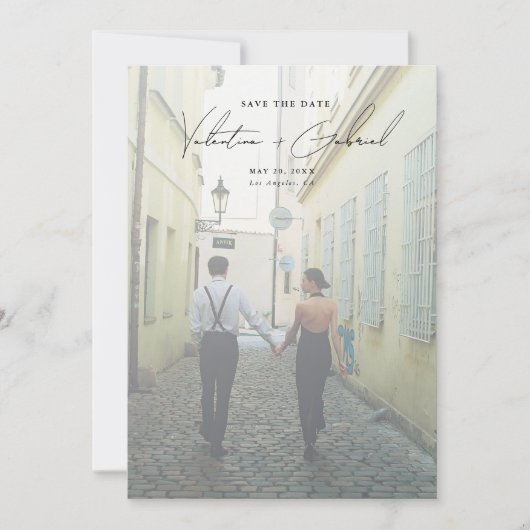 Moderne Minimale sparen de Uitnodiging van de Datu (Voorkant)