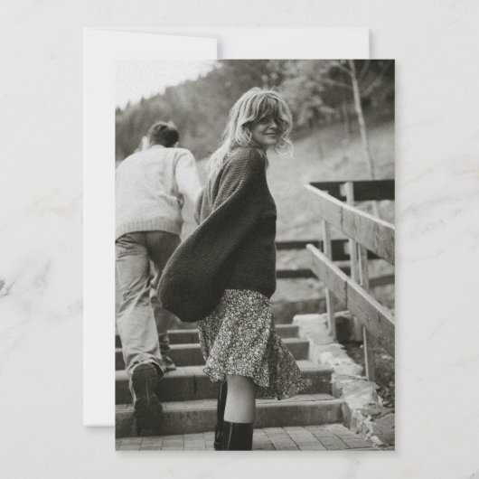 Moderne Minimale sparen de Uitnodiging van de Datu (Achterkant)